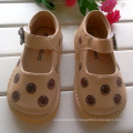 Apricot Polka Dots Squeaky Shoes Baby Girl Shoes